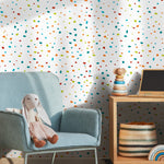 Wallpaper Peel and Stick Wallpaper Removable Wallpaper Home Decor Wall Decor Room Decor / Cute Sparkles Dots Kids Wallpaper - B069