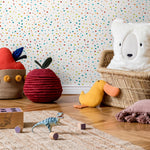 Wallpaper Peel and Stick Wallpaper Removable Wallpaper Home Decor Wall Decor Room Decor / Cute Sparkles Dots Kids Wallpaper - B069