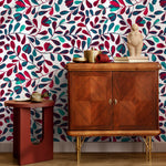 Flower Wallpaper - Removable Wallpaper Peel and Stick Wallpaper Wall Paper Wall Mural - B430