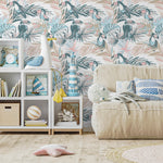 Toucan Tropical Colorful Wallpaper - Removable Wallpaper Peel and Stick Wallpaper Wall Paper Wall Mural - B249