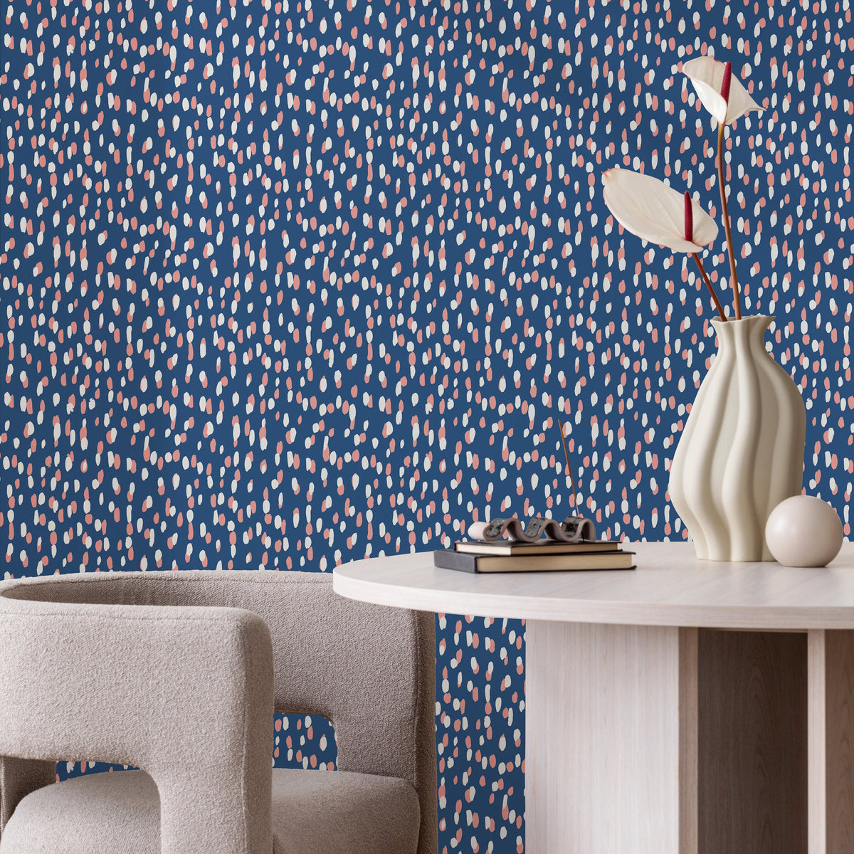 Removable Wallpaper Peel and Stick Wallpaper Wall Paper - Colorful Spots Wallpaper - B253