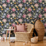 Flower Wallpaper - Removable Wallpaper Peel and Stick Wallpaper Wall Paper Wall Mural - B261