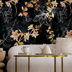 Flower Wallpaper - Removable Wallpaper Peel and Stick Wallpaper Wall Paper Wall Mural - B272