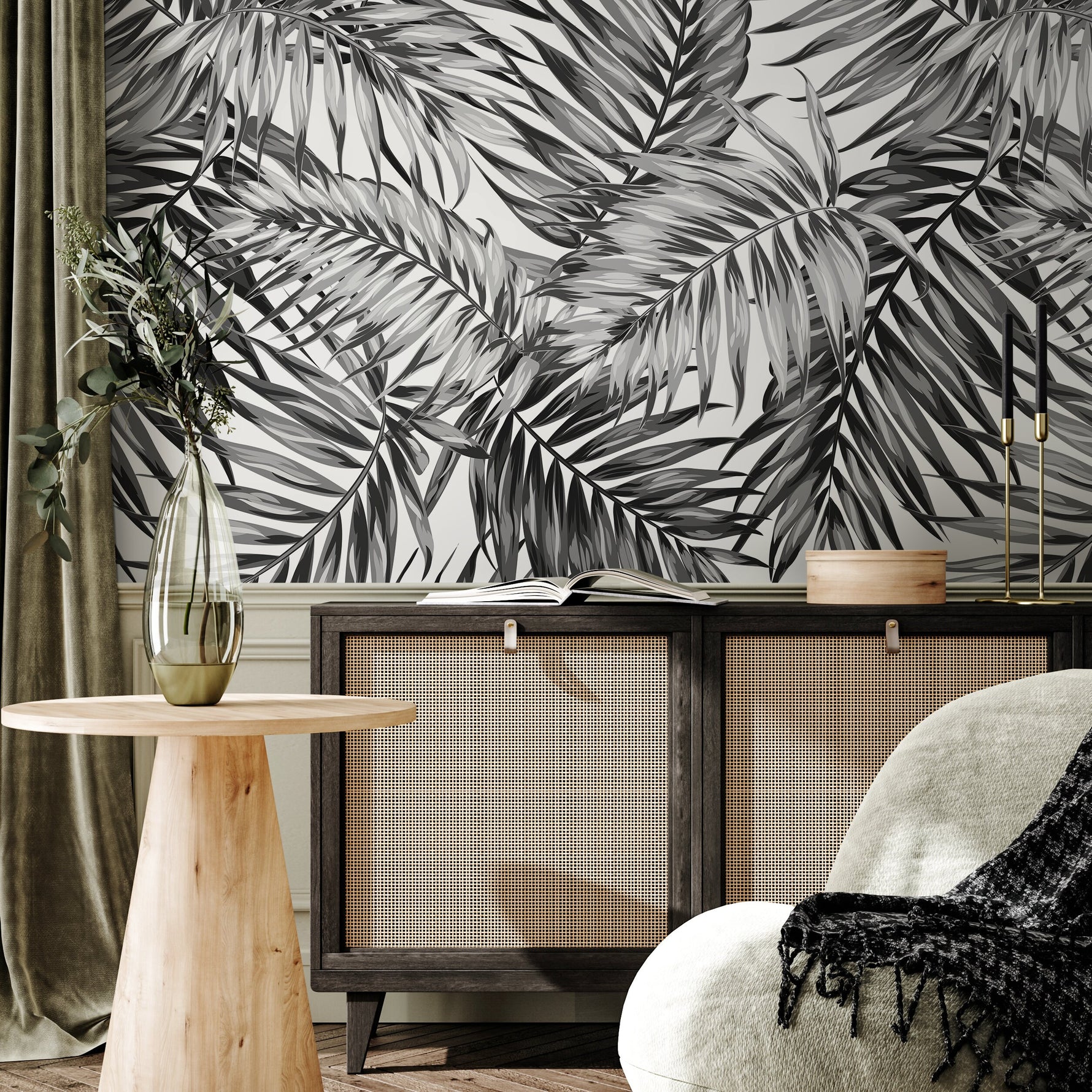 Removable Wallpaper, Peel and Stick Wallpaper, Removable Wallpaper, Wall Paper Removable, Tropical Wallpaper - B031