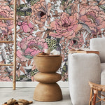 Removable Wallpaper Peel and Stick Wallpaper Wall Paper Wall Mural - Vintage Floral Wallpaper - A615