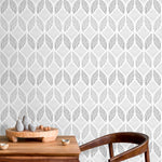 Wallpaper Peel and Stick Wallpaper Removable Wallpaper Home Decor Wall Art Wall Decor Room Decor / Gray Abstract Geometric Wallpaper - C370