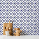 Ornamental Flowers Wallpaper - Removable Wallpaper Peel and Stick Wallpaper Wall Paper - C299