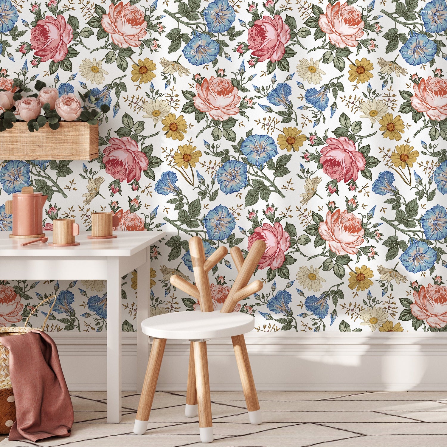 Floral Elegance Wallpaper - SKU B262