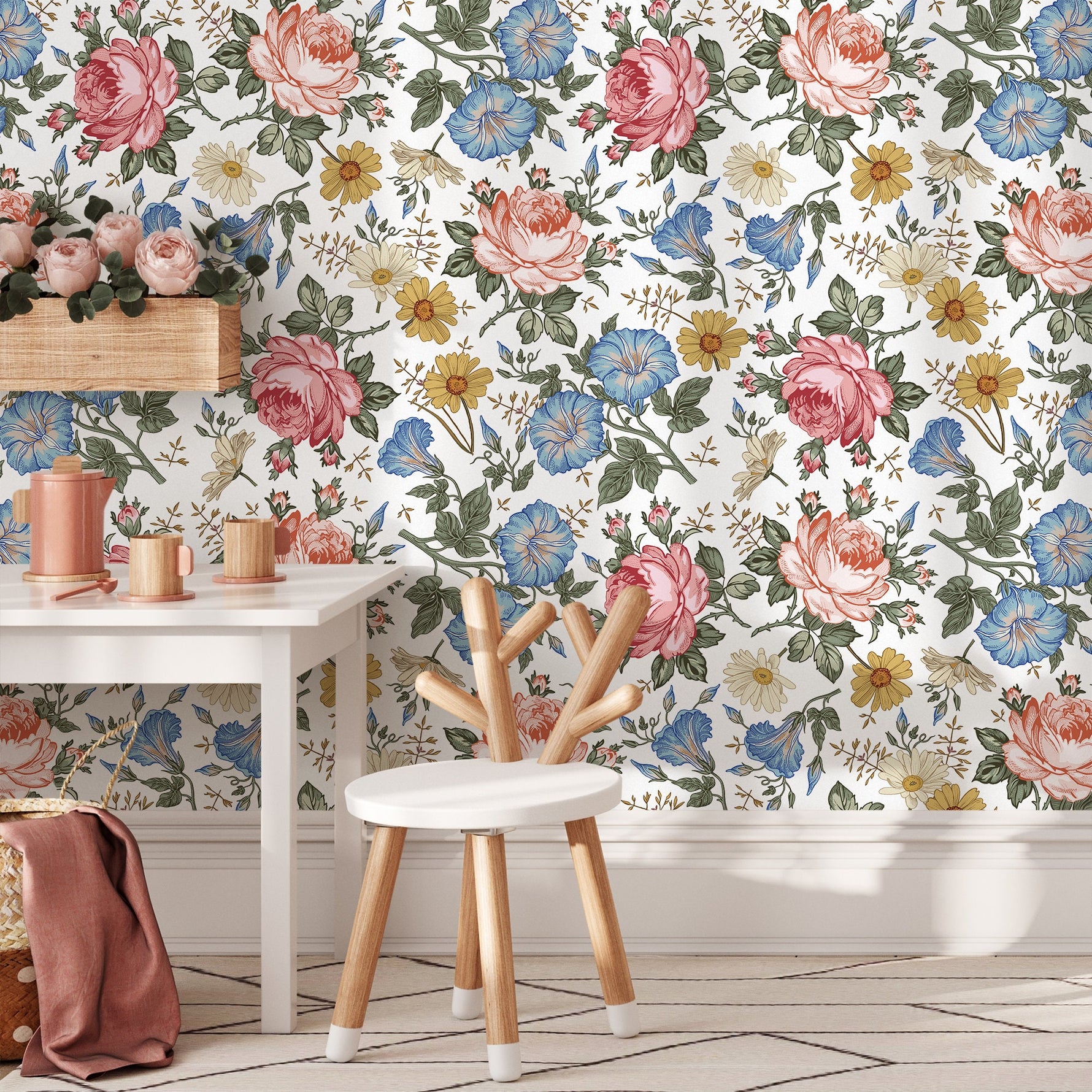 Floral Elegance Wallpaper - SKU B262