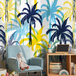 Wallpaper Peel and Stick Wallpaper Removable Wallpaper Home Decor Wall Art Wall Decor Room Decor / Tropical Tree Palm Wallpaper - B012