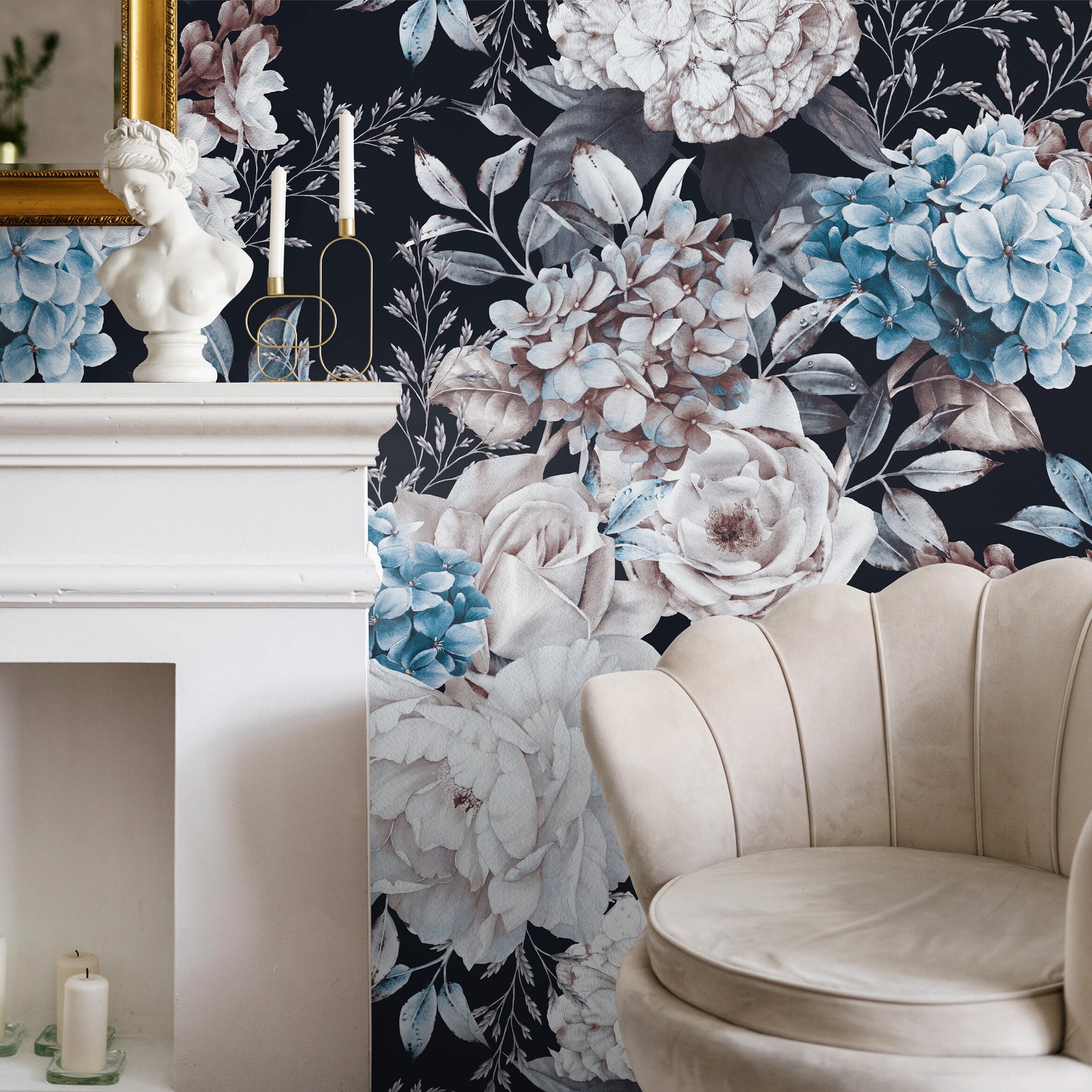 Floral Elegance Wallpaper - B227