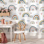 Rainbow Doodle Art Wallpaper - B311