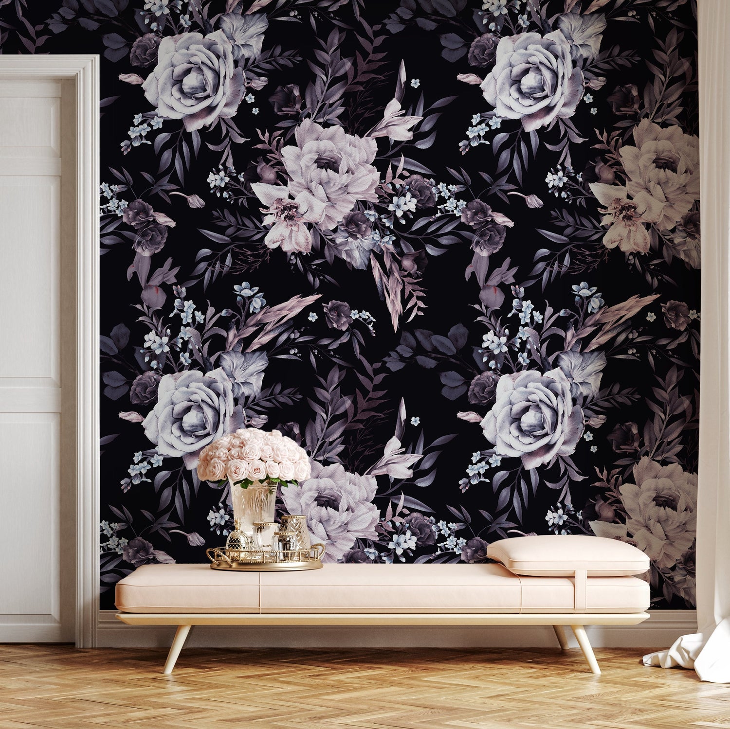 Elegant Floral Arrangement Wallpaper - B216