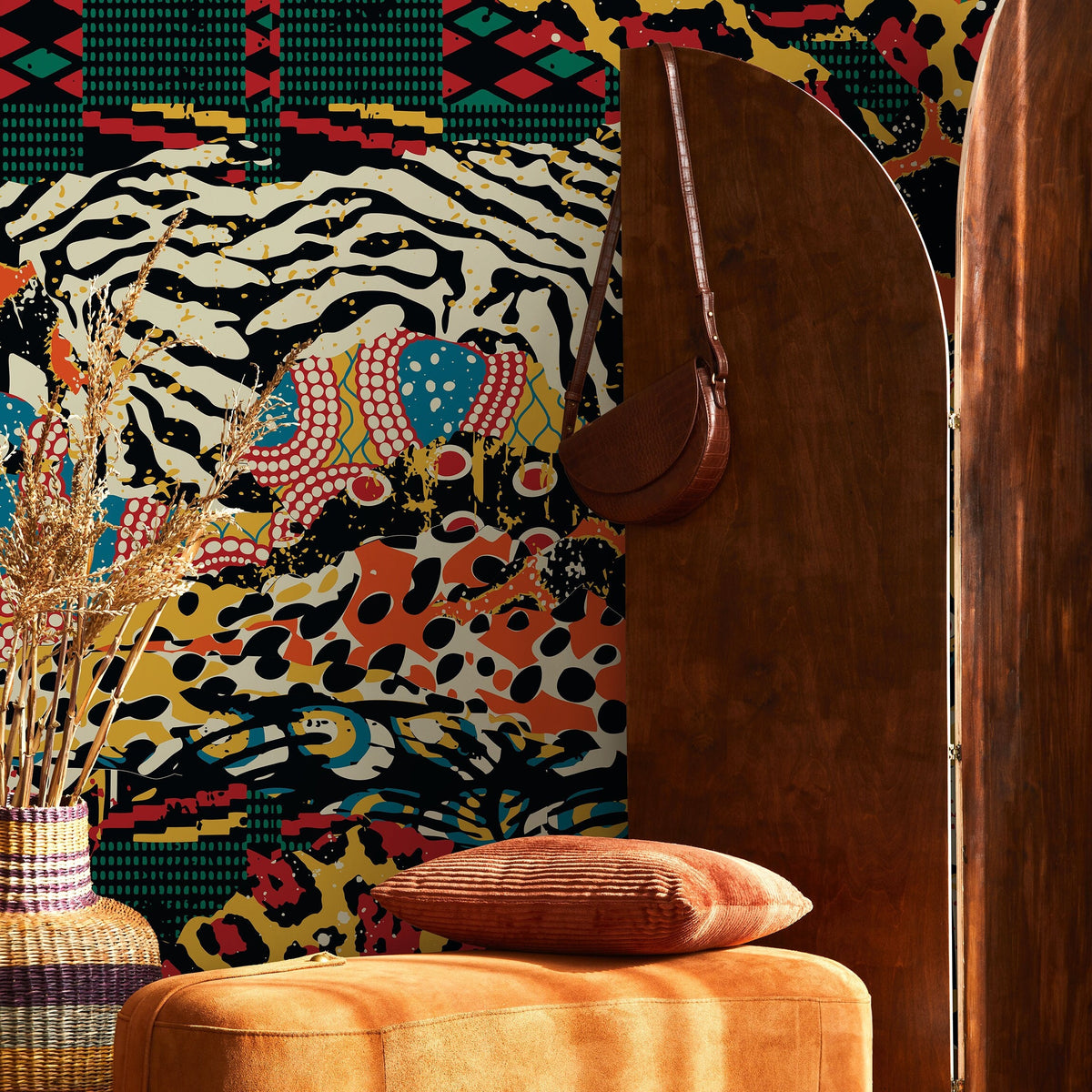 Eclectic Safari Adventure Wallpaper - B313