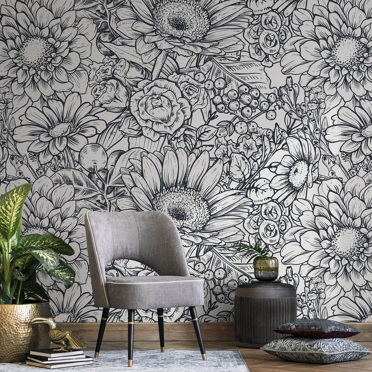 Floral Paradise Wallpaper - B461