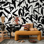 Abstract Brushstroke Wallpaper - B622