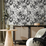 Ink Floral Explosion Wallpaper - B703