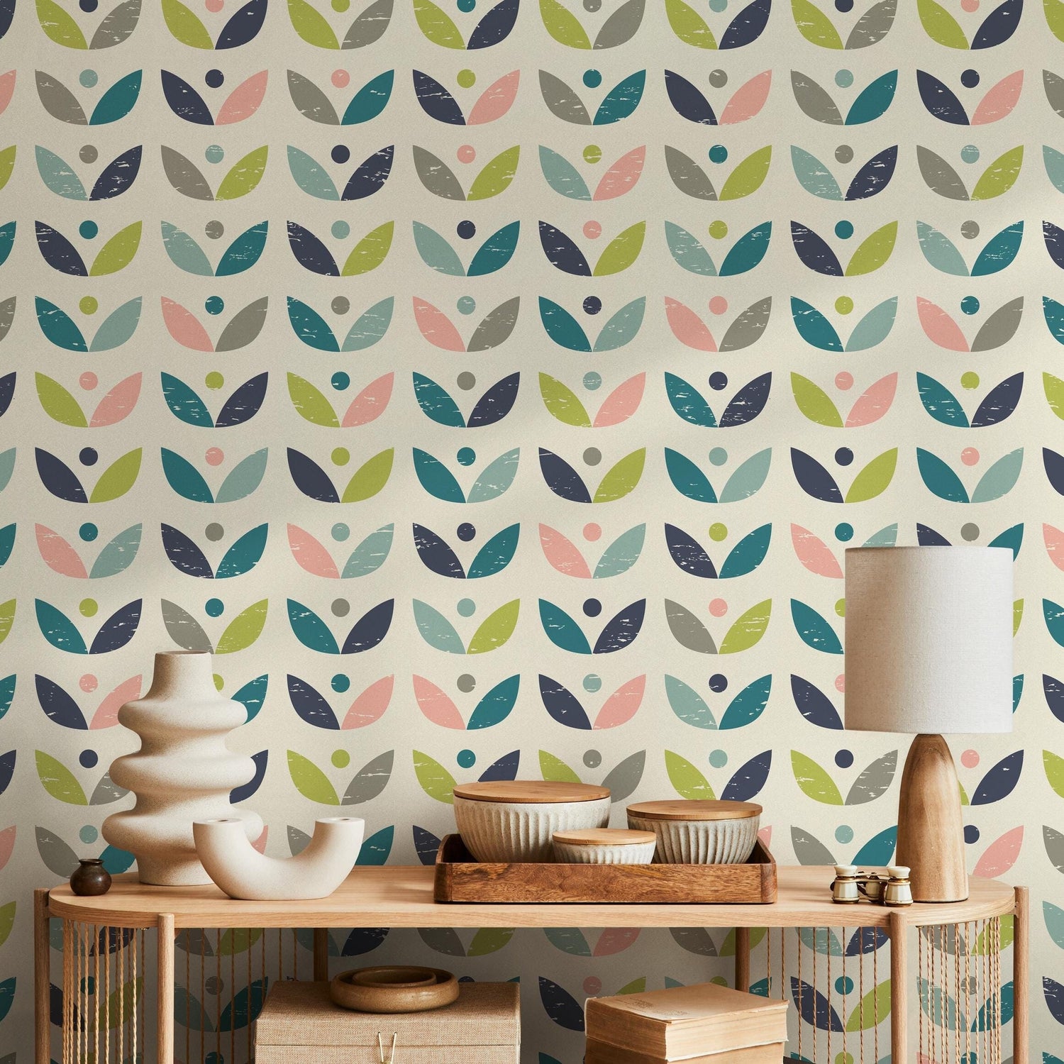 Removable Wallpaper Peel and Stick Wallpaper Wall Paper Wall Mural - Scandinavian Wallpaper - A523