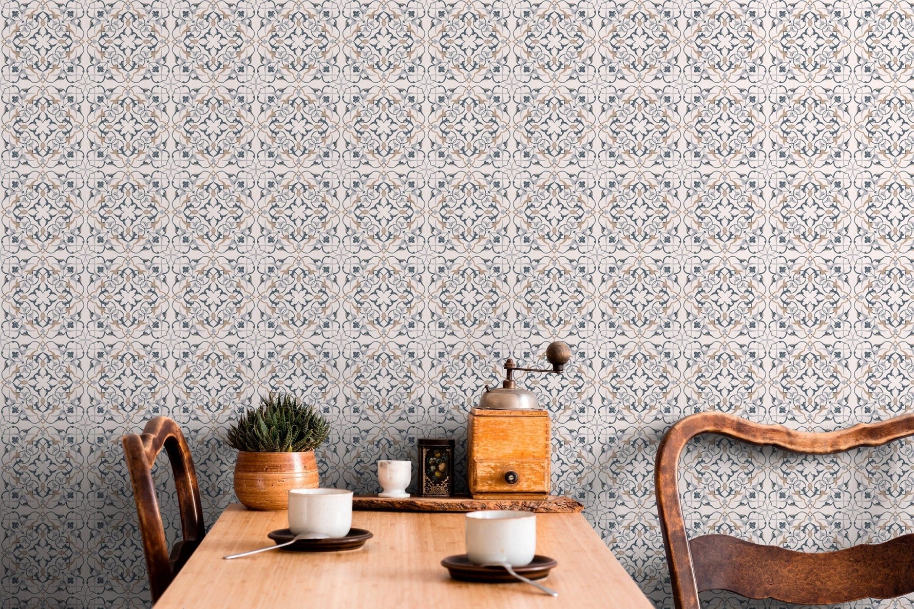 Intricate Geometric Lace Wallpaper - C162 - WallTrend