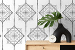 Intricate Geometric Starburst Wallpaper - C468 - WallTrend