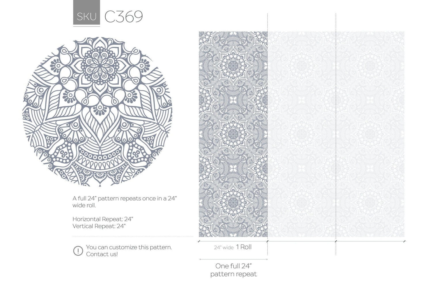 Intricate Mandala - Inspired Geometric Wallpaper - C369 - WallTrend