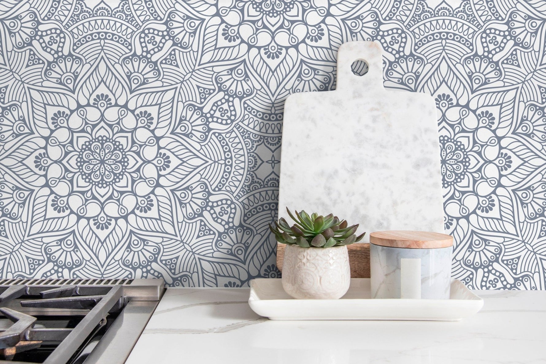 Intricate Mandala - Inspired Geometric Wallpaper - C369 - WallTrend