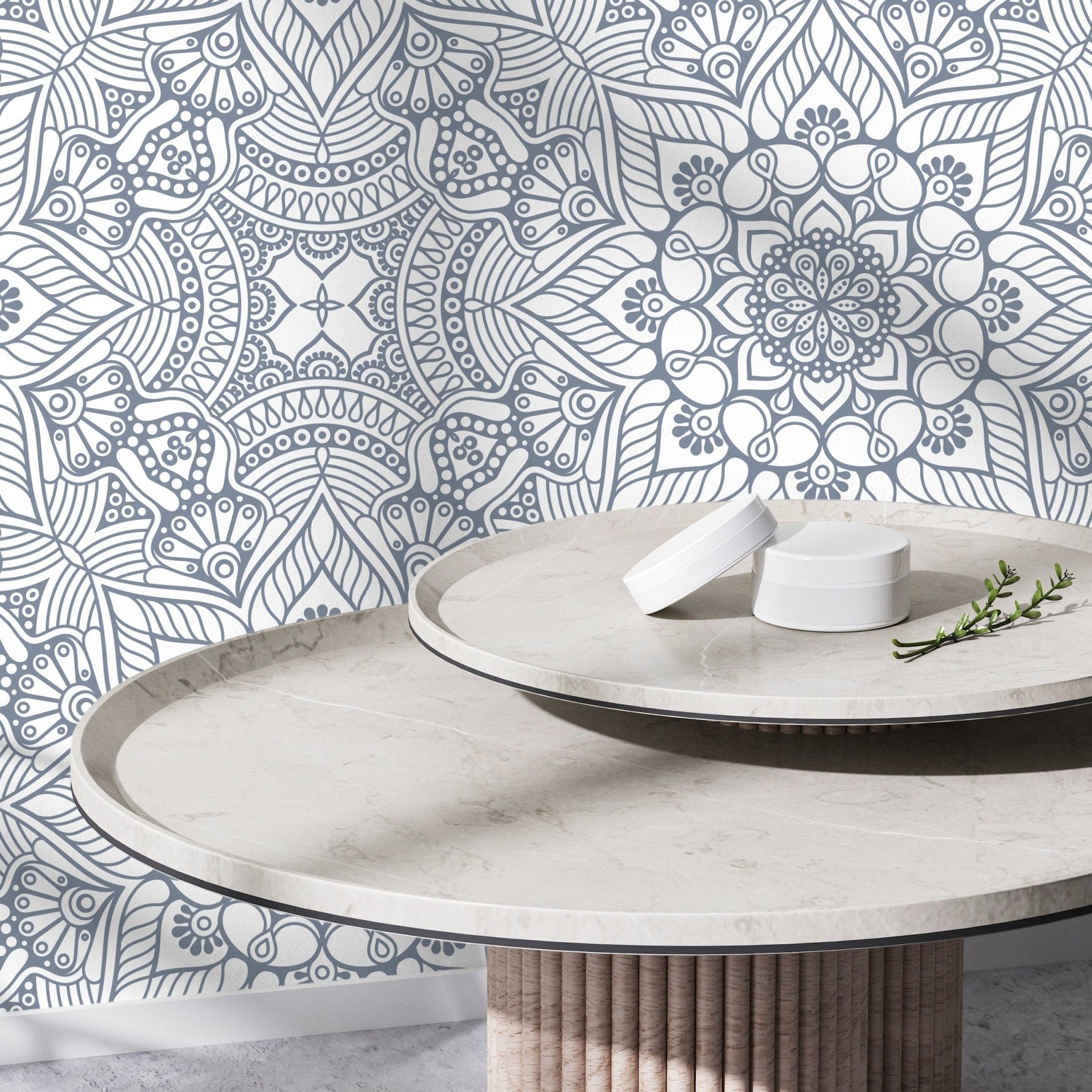 Intricate Mandala - Inspired Geometric Wallpaper - C369 - WallTrend