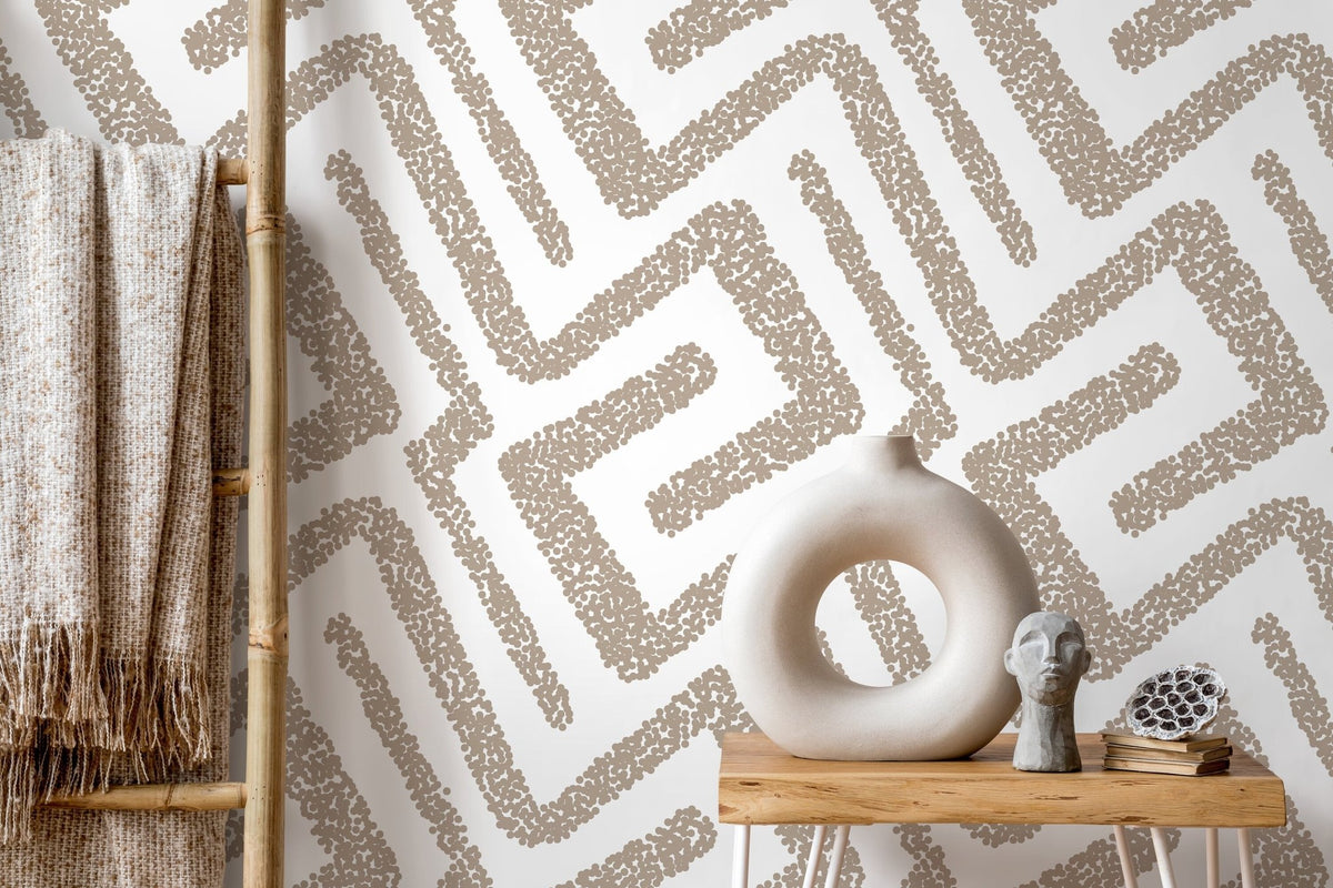 Intricate Maze Wallpaper - D045 - WallTrend