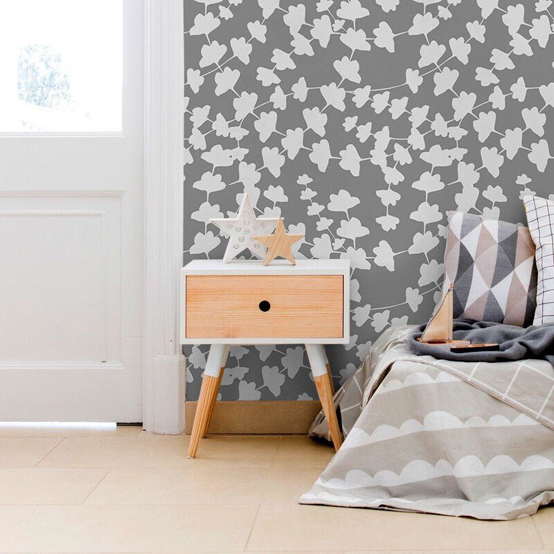 Ivy Silhouette Wallpaper - X010 - WallTrend