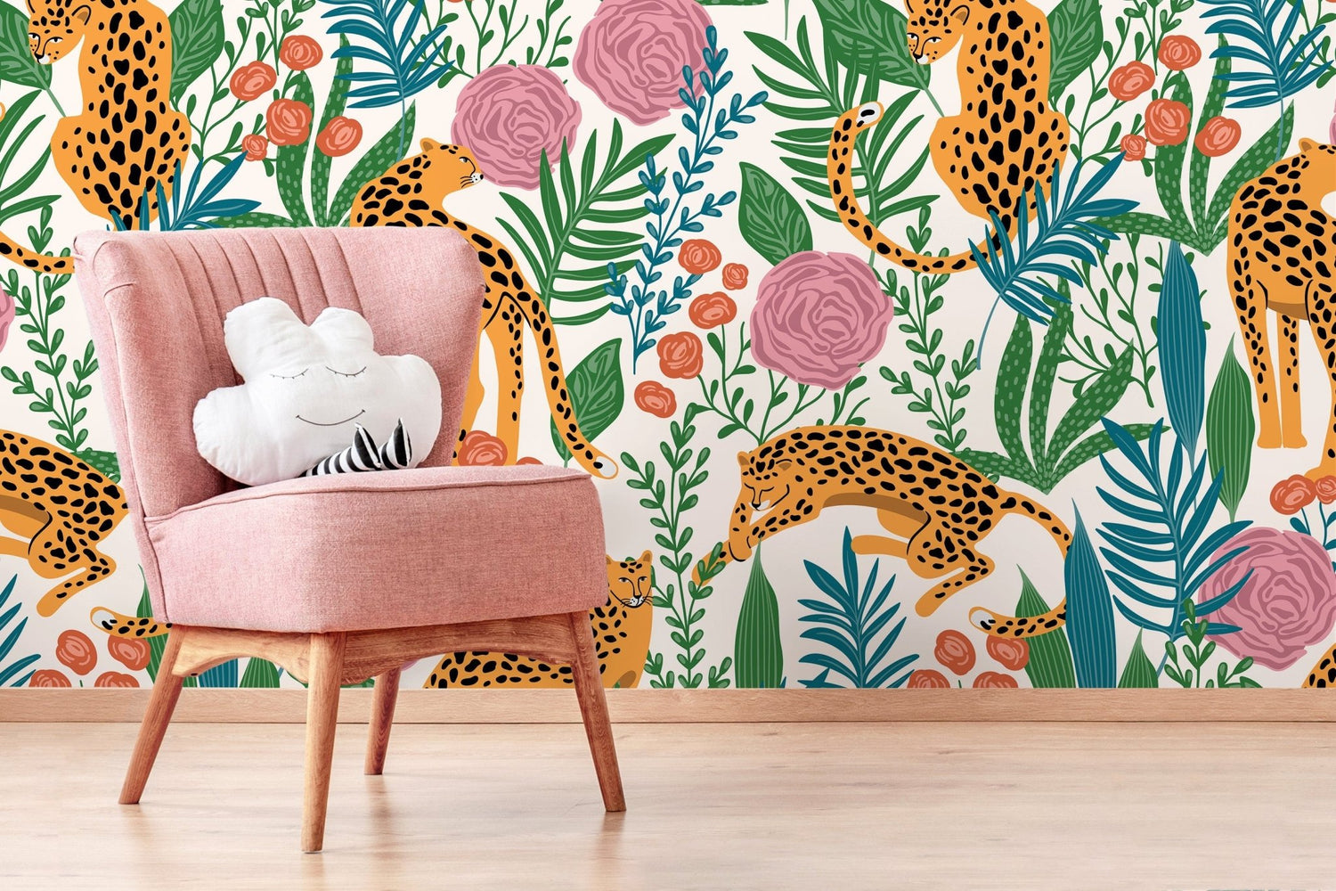 Jungle Cheetah Delight Wallpaper - D157 - WallTrend