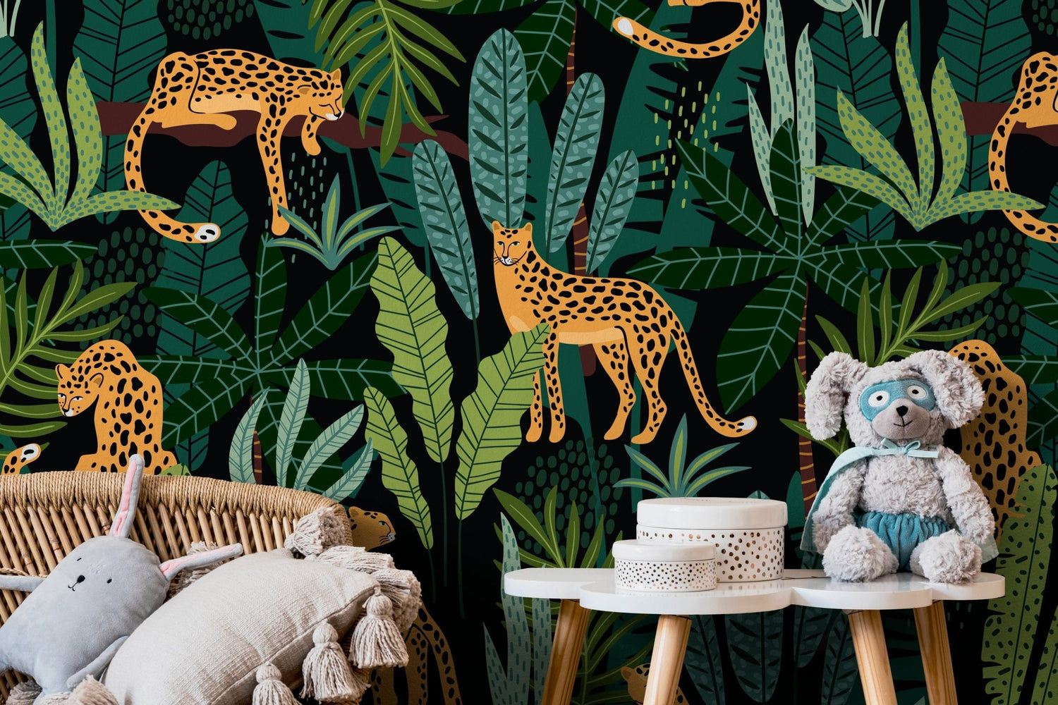 Jungle Leopards Wallpaper - C316 - WallTrend