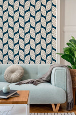 Leaf Harmony Wallpaper - B442 - WallTrend