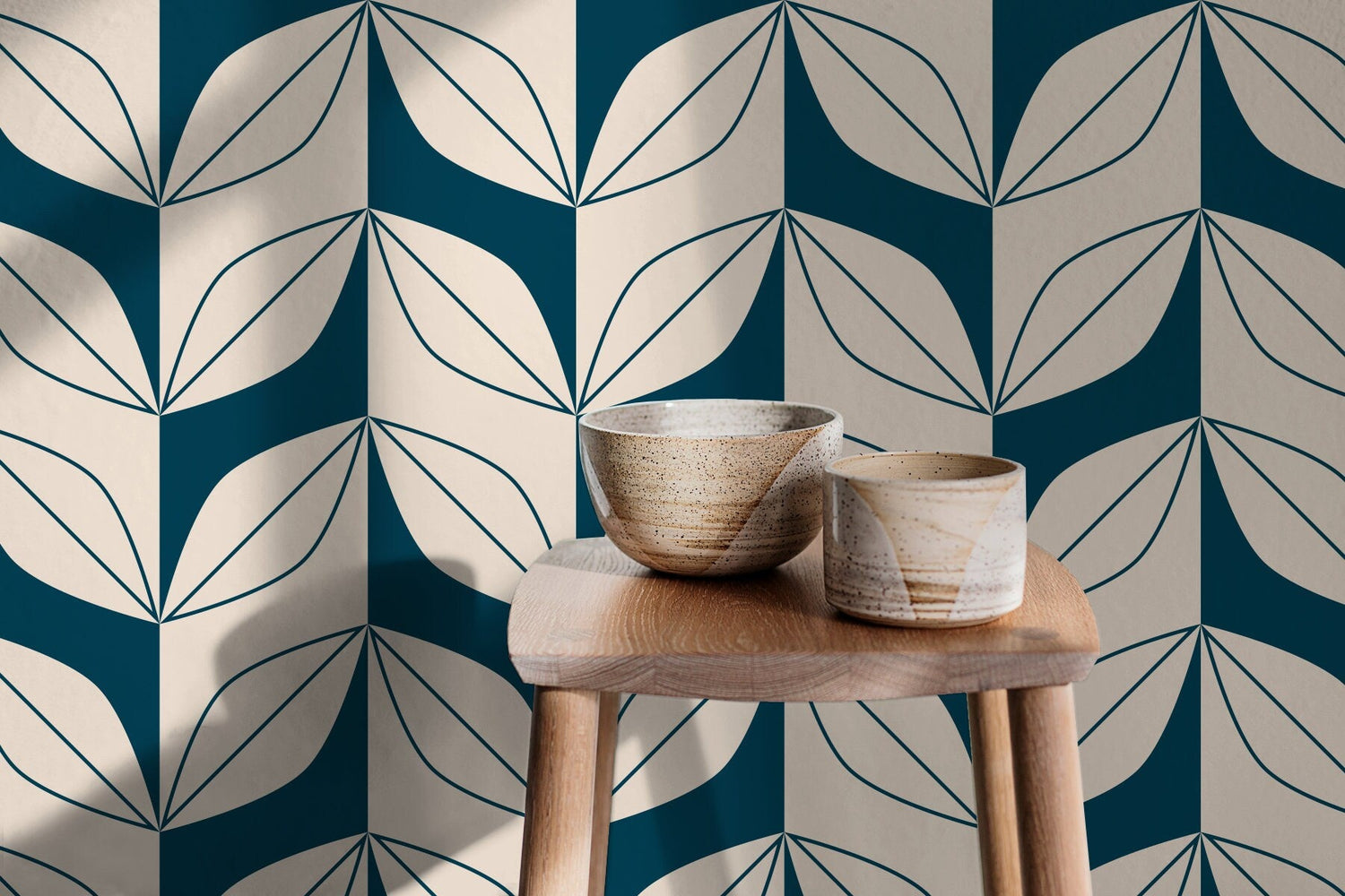 Leaf Harmony Wallpaper - B442 - WallTrend