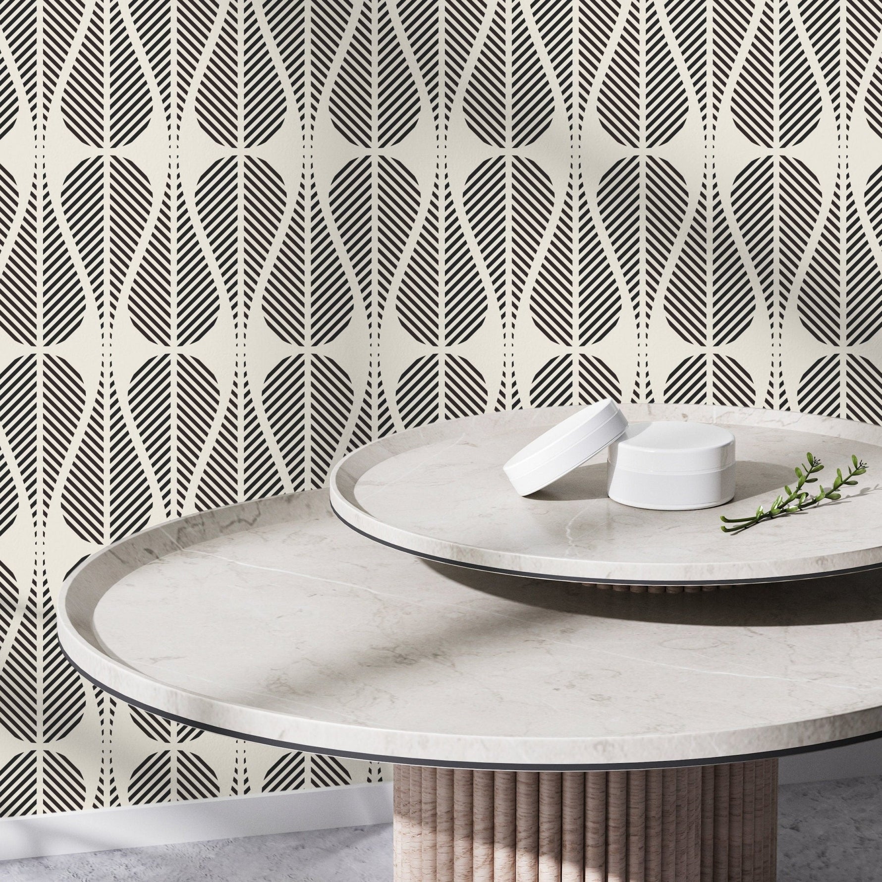 Leafy Elegance Wallpaper - C327 - WallTrend