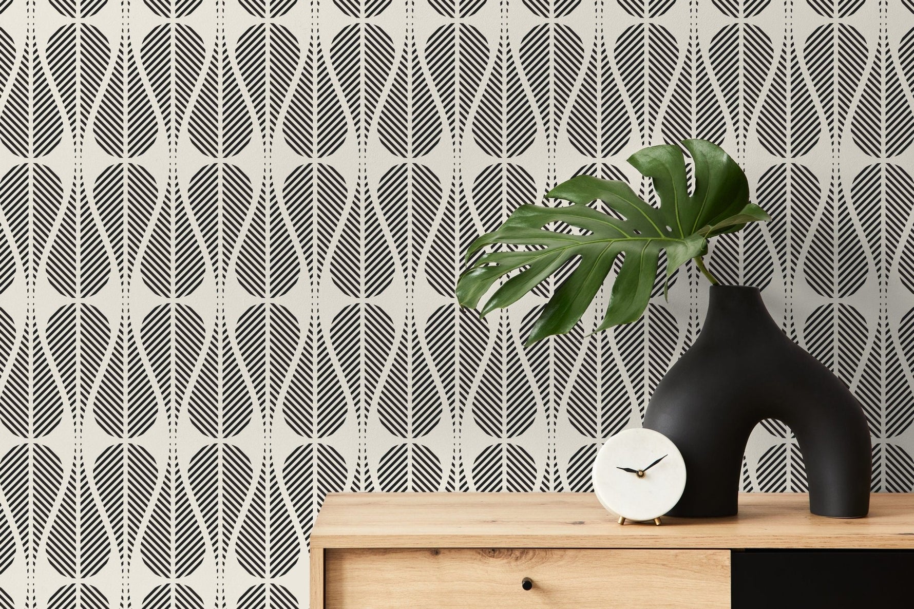 Leafy Elegance Wallpaper - C327 - WallTrend