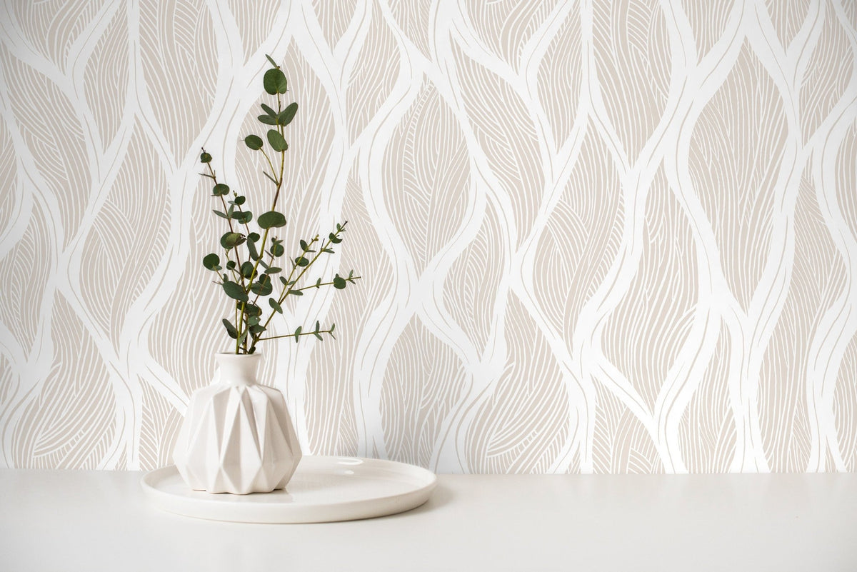 Leafy Elegance Wallpaper - C627 - WallTrend