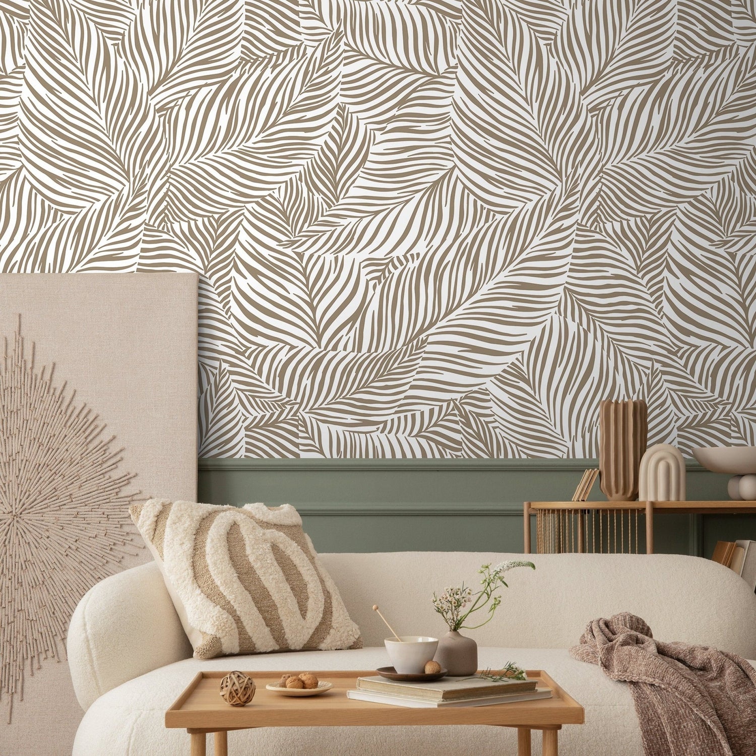 Leafy Zephyr Wallpaper - C117 - WallTrend