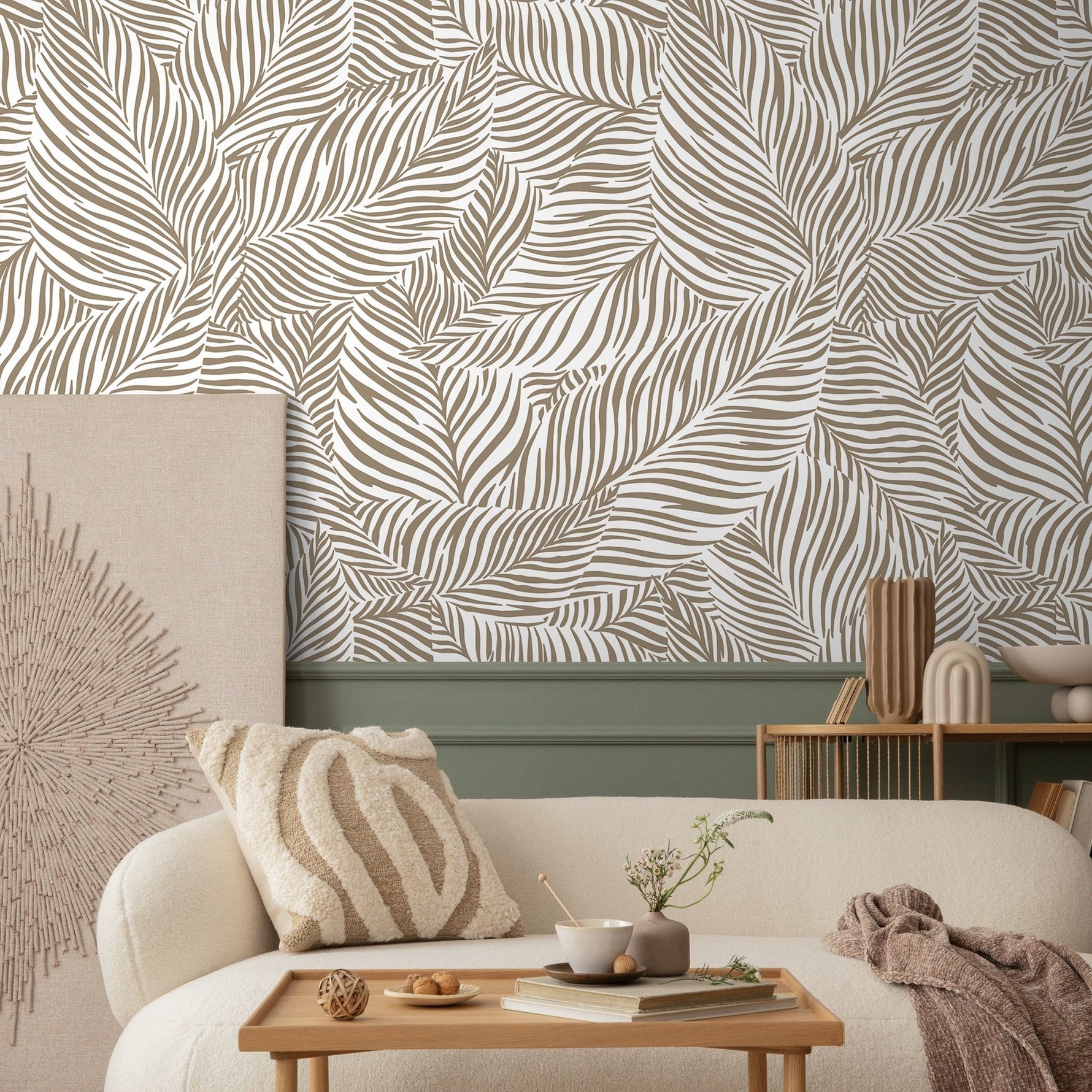 Leafy Zephyr Wallpaper - C117 - WallTrend