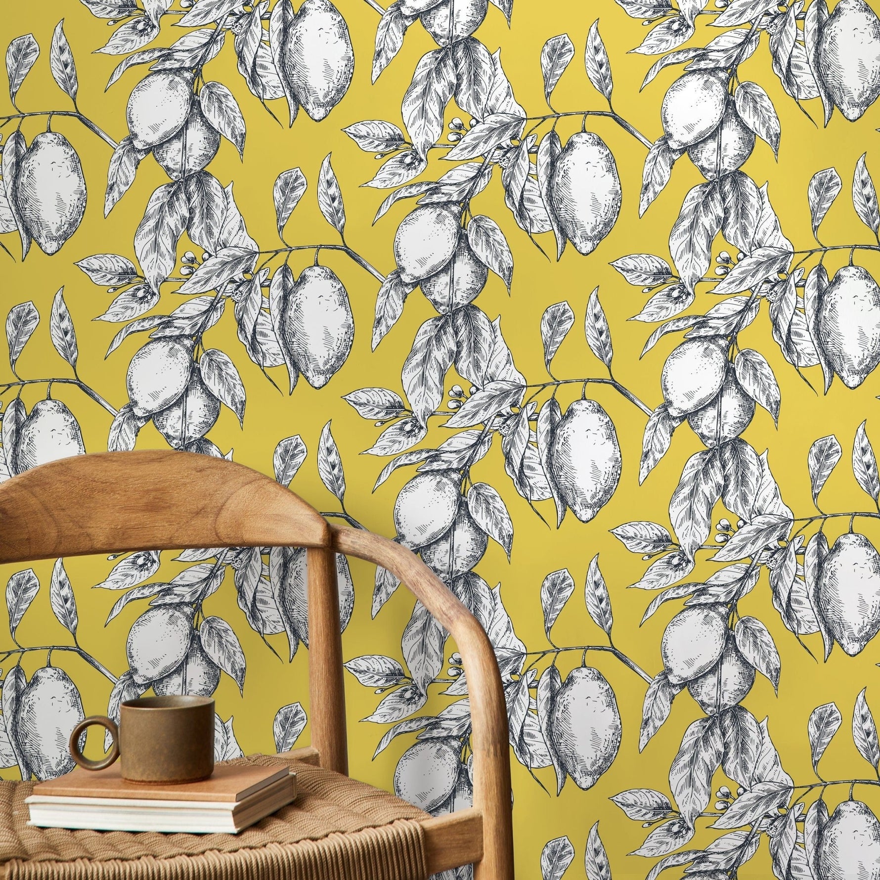 Lemon Orchard Wallpaper - C137 - WallTrend