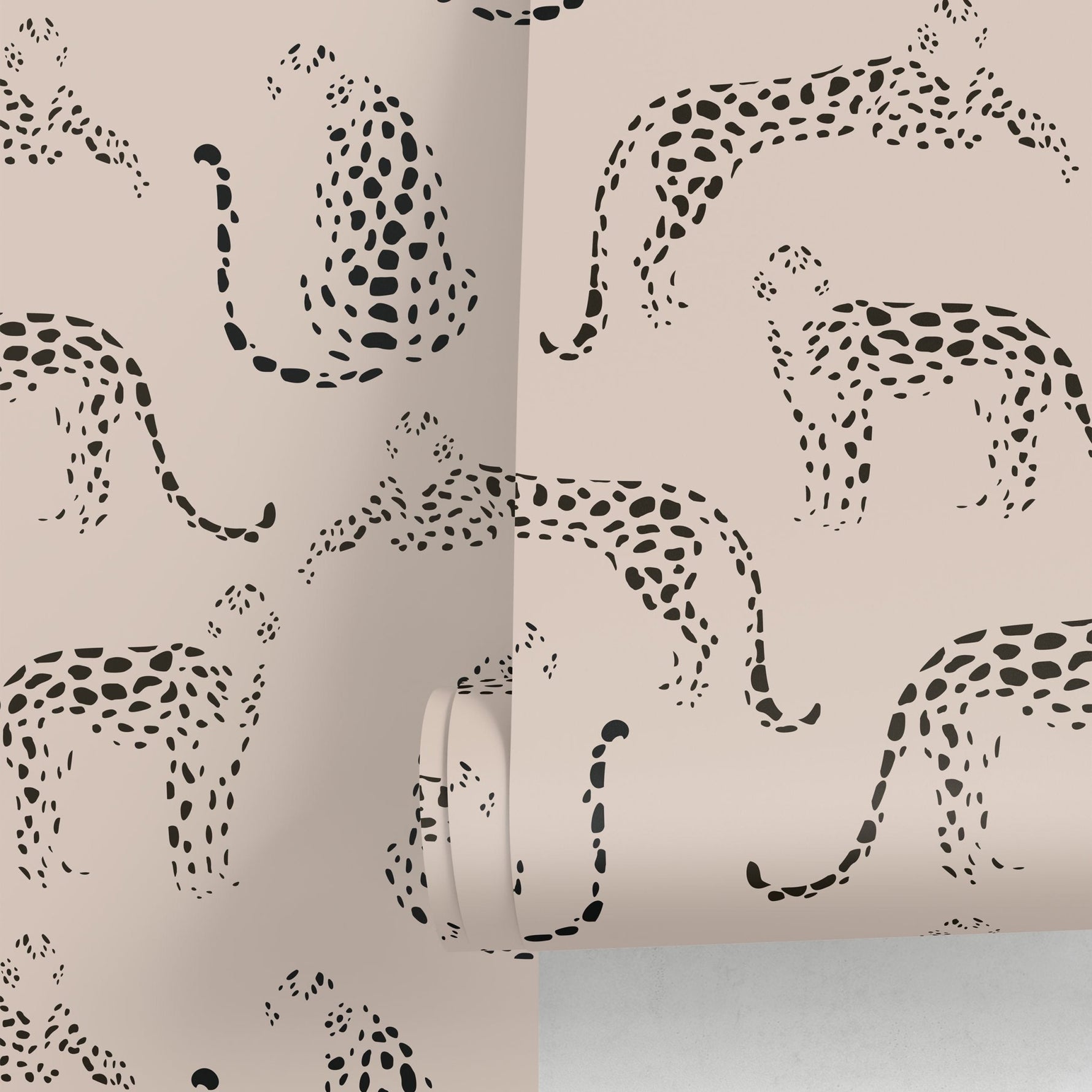 Leopard Print Spots Wallpaper - C349 - WallTrend