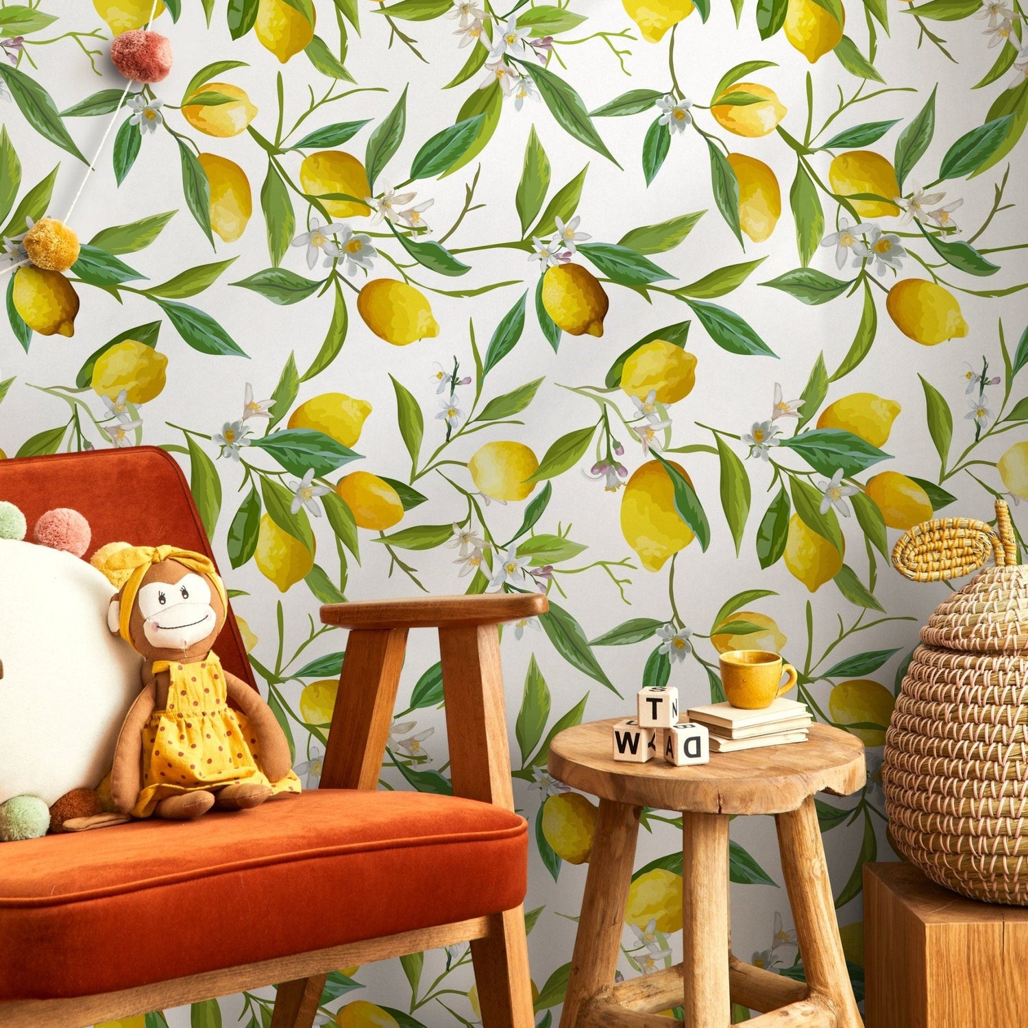 Luscious Lemon Grove Wallpaper - A146 - WallTrend