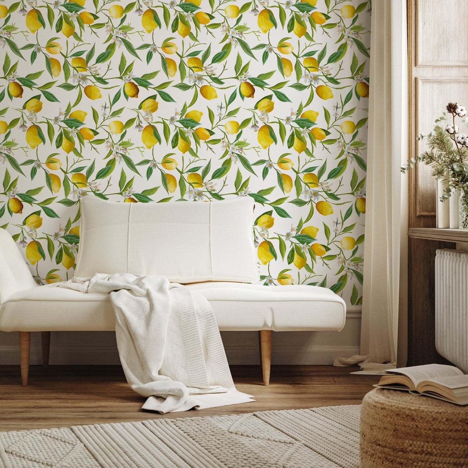 Luscious Lemon Grove Wallpaper - A146 - WallTrend