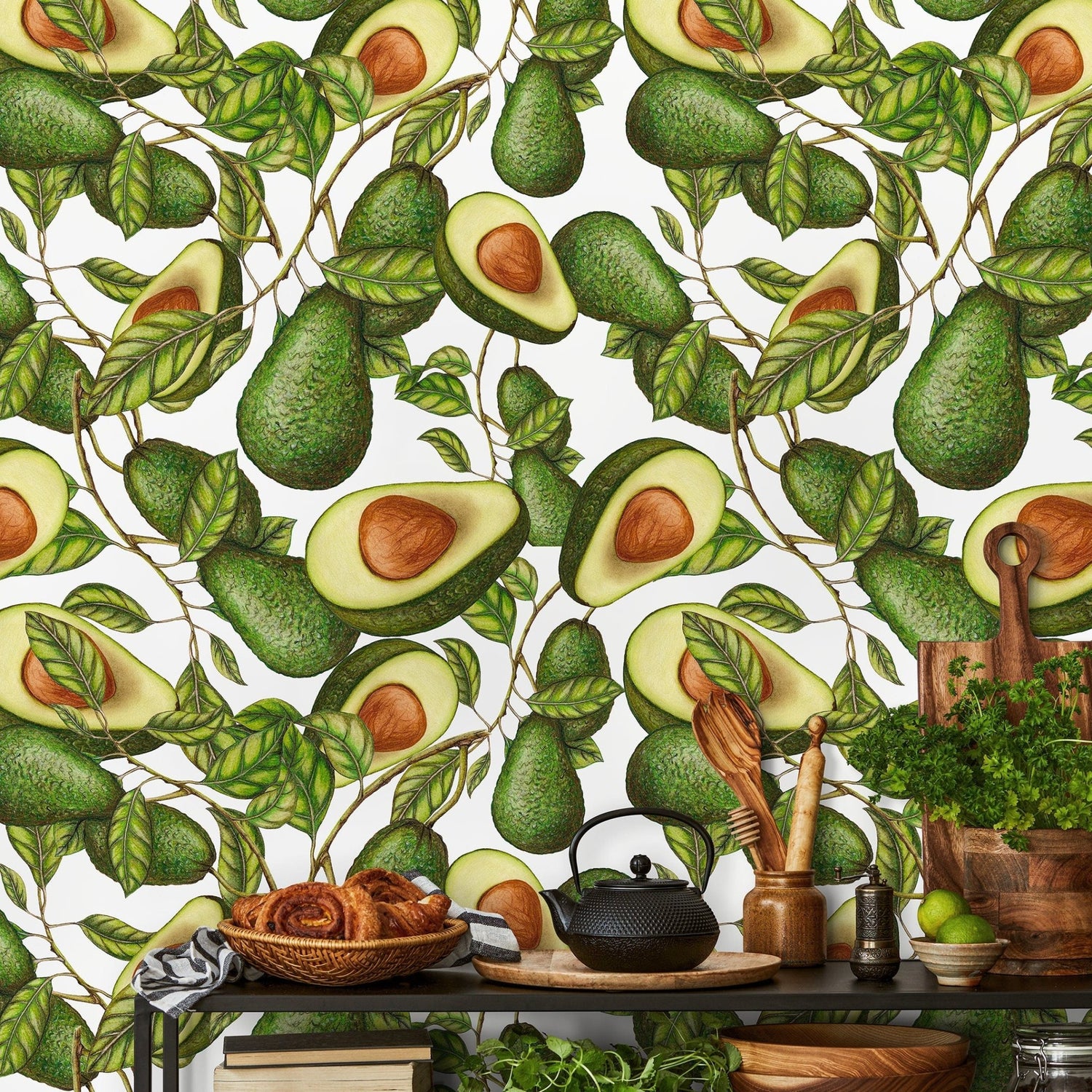 Lush Avocado Wallpaper - A280 - WallTrend
