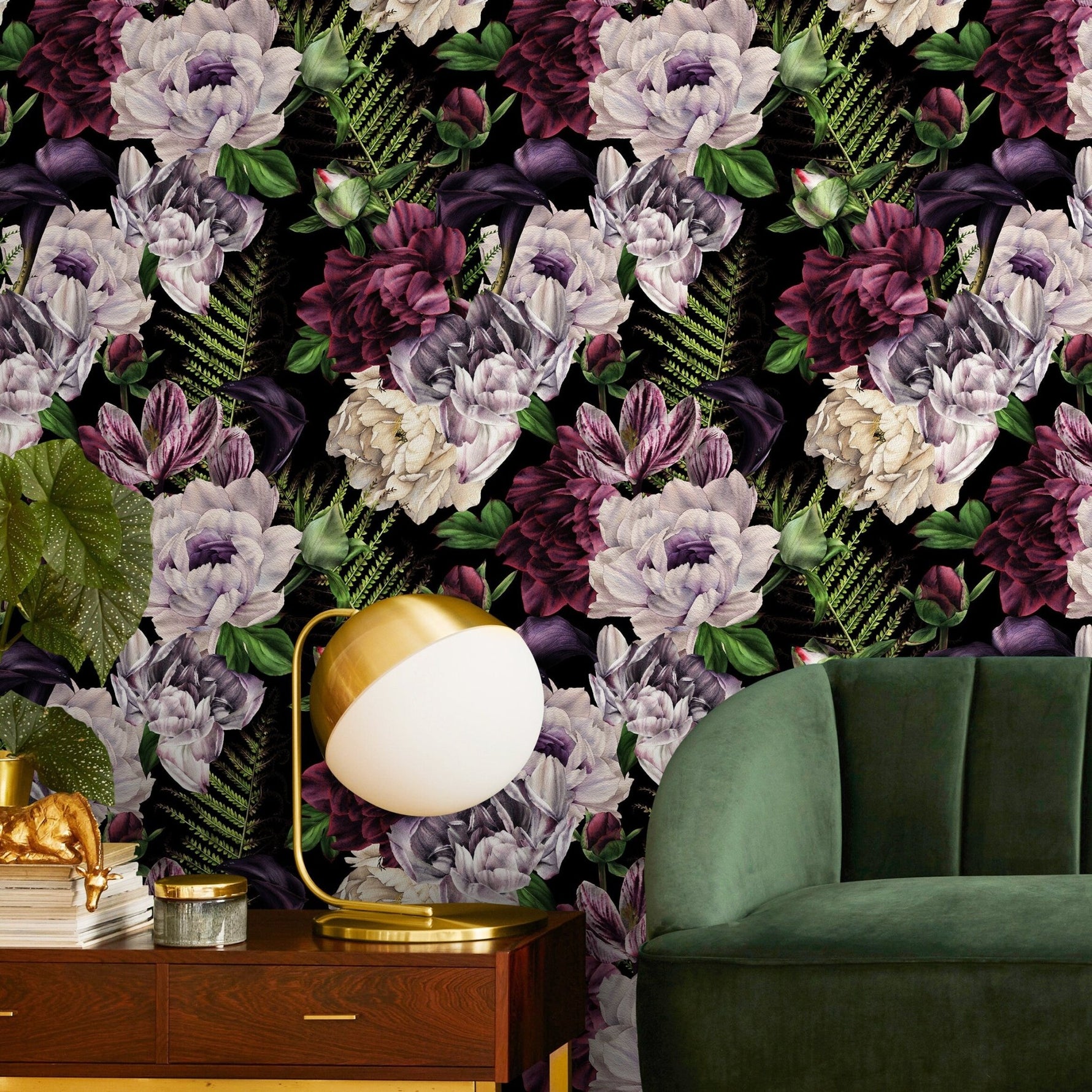 Lush Floral Tapestry Wallpaper - A851 - WallTrend