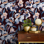 Lush Midnight Florals Wallpaper - A942 - WallTrend