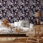 Lush Midnight Florals Wallpaper - A942 - WallTrend