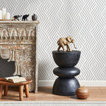 Minimal Grey Wallpaper Removable Wallpaper Peel and Stick Wallpaper Wall Paper Wall Mural - B245 - WallTrend