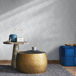 Minimal Grey Wallpaper Removable Wallpaper Peel and Stick Wallpaper Wall Paper Wall Mural - B245 - WallTrend