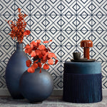 Minimal Wallpaper Removable Wallpaper Peel and Stick Wallpaper Wall Paper Wall Mural - Black and White Minimal Wallpaper - B102 - WallTrend