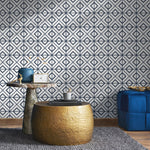 Minimal Wallpaper Removable Wallpaper Peel and Stick Wallpaper Wall Paper Wall Mural - Black and White Minimal Wallpaper - B102 - WallTrend
